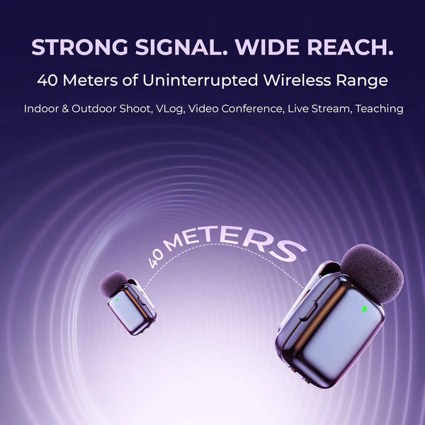 Digitek (DWM 103 Mini) 2-in-1 Wireless Microphone, 2.4G Wireless Mic, 40m Range, 6Hr Battery, Noise Reduction, for iOS & Android Smartphones/Tablets, Ideal for Live Interviews Meetings, Vlogging Live, Streaming Digitek (DWM 103 Mini) 2-in-1 Wireless Microphone, 2.4G Wireless Mic, 40m Range, 6Hr Battery, Noise Reduction, for iOS & Android Smartphones/Tablets, Ideal for Live Interviews Meetings, Vlogging Live, Streaming